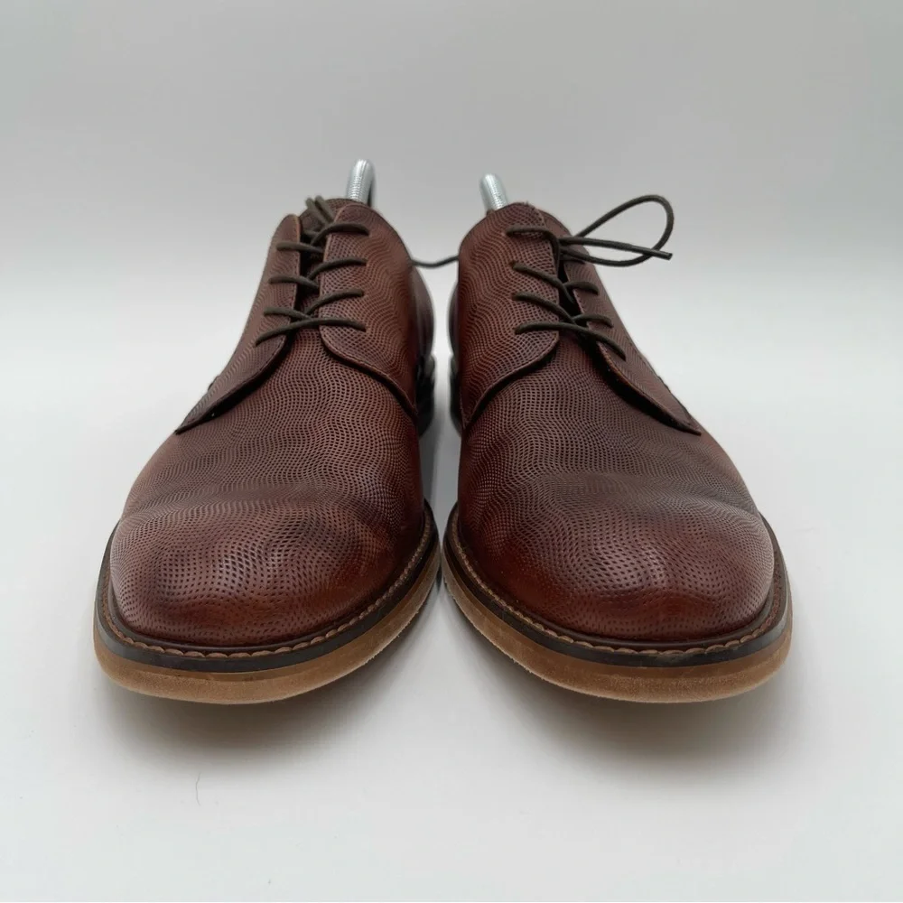 Kenneth Cole New York Men's Dance Lace Up Oxford Brown Size 11.5 Dress Shoes